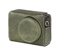 Ricoh GR3 Étui portable en cuir synthétique avec bandoulière de rechange pour appareil photo Ricoh GR3 GR III/GR3X, Vert