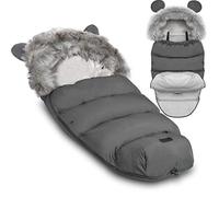 Ricokids Chancelière d'hiver pour poussette Gris 95 x 45 cm