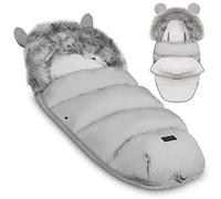 Ricokids Chancelière d'hiver pour poussette Gris clair 95 x 45 cm