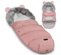 Ricokids Chancelière d'hiver pour poussette Rose 95 x 45 cm