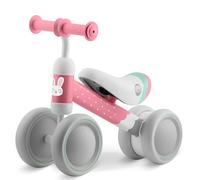 Ricokids Draisienne à partir de 1 an - Vélo pour enfant - Tricycle - Cadre en acier stable - Ultra léger - Rose et gris