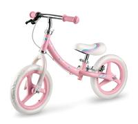 Ricokids Draisienne Bebe 1 an - Vélo Bébé sans Pédales avec Freins - Roues en Mousse EVA - Selle Réglable - Vélo d'apprentissage - Rose