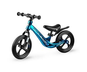 Ricokids Draisienne pour Enfant - Selle réglable en Hauteur - Roues en polyuréthane Anti-crevaison 12" - Bleu funnu