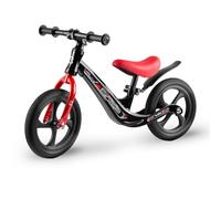 Ricokids Draisienne pour Enfant - Selle réglable en Hauteur - Roues en polyuréthane Anti-crevaison de 12" - Noir et Rouge