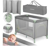 Ricokids Lit de Tourisme 125 x 65 x 78 cm RK-240 Gris-Menthe