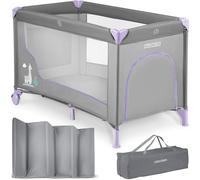 Lit parapluie 125 x 65 x 78 cm RK-240 gris et lavande