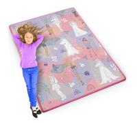 Ricokids - Tapis de jeu à peindre - Set avec crayons de couleur - pour bébés et enfants, filles, garçons - avec motifs tendance - 120 x 92 cm - Pliable - Grand, XXL - Tapis d'éveil - Sol