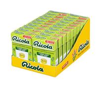 Ricola - 20 Boîtes de 50g -Bonbons aux Plantes Suisses - Parfum Citron Vert Thé Vert - Rafraîchissant - Sans Sucres -