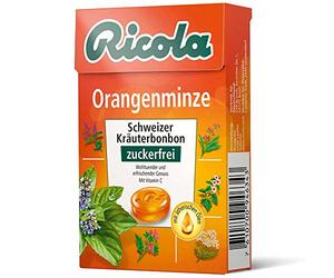 Ricola Boîte orange menthe bonbons sans sucre 50 g