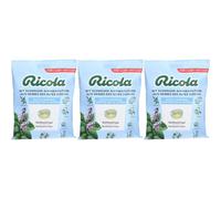 Ricola bonbons à la menthe glacier sans sucre Pastille(S) 3x125 g