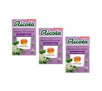 Ricola® | Bonbons aux fleurs de sureau | Bonbons aux herbes sans sucre - 3 x 50 Gr
