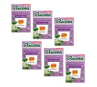 Ricola® | Bonbons aux fleurs de sureau | Bonbons aux herbes suisses sans sucre - 6 boîtes (300 Gr)