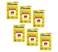 Ricola® | Bonbons durs herbes balsamiques | Bonbons aux herbes suisses sans sucre - 6 boîtes (300 Gr)