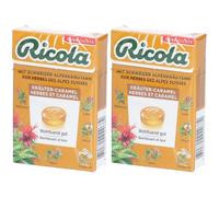 RICOLA Bonbons herbes et caramel 2x50 g