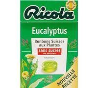 Ricola Bonbons Suisses aux Plantes Eucalyptus sans Sucres 50 g