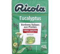 Ricola - Bonbons Suisses Aux Plantes Eucalyptus, Sans Sucres Avec Édulcorants - 50G - Lot De 4 - Prix Du Lot - Livraison Rapide En France Métropolitaine Sous 3 Jours Ouverts