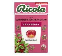 Ricola Cranberry sans sucre aux herbes des Alpes suisses Böxli 50g