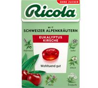 Ricola Eucalyptus Cerise aux herbes des Alpes suisses sans sucre 50g