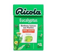 RICOLA - Eucalyptus Sans Sucres 50G - Quatre Articles