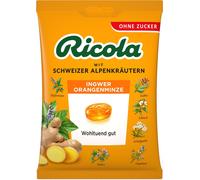 Ricola Gingembre Menthe Orange aux herbes des Alpes suisses sans sucre 75g