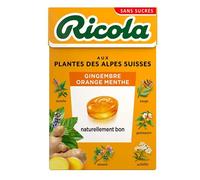 Ricola Gingembre Orange Menthe Sans Sucres 50g