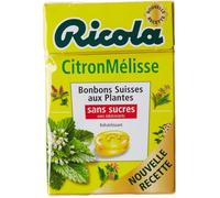 RICOLA - LOT DE 6 - RICOLA - Citron Mélisse Bonbons Suisse aux Plantes
