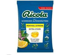 Ricola o.Z.Beutel Menthol-Citron extra fort Bon. 75 g