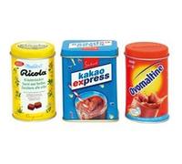 Ricola, Ovomaltine, Boîte de conserve en métal de Suchard G