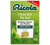 RICOLA - Sans Sucre Citron Vert Thé Vert 50G - Quatre Articles