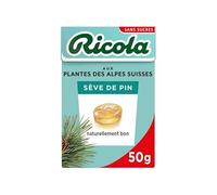 RICOLA | Sève De Pin Sans Sucre Boite 50G | Lot De (5) | livraison offerte