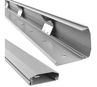 RICOO Cache Câble Canal de Z1110-G Cables pour TV et Ordinateur Guide-câbles en Aluminium Fix ations Mural ou de Sol