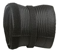 RICOO Cache Câble TV Passe Z9085B-2 Cable Goulotte Electrique Attache Cable Passe Fil Rangement Cable 2m Fermeture Scratch Polyester