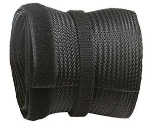 RICOO Cache Câble TV Passe Z9135B-5 Cable Goulotte Electrique Attache Cable Passe Fil Rangement Cable 5m Fermeture Scratch Polyester