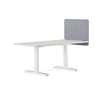 RICOO Cloison acoustique pour bureau ZAP0760-G 75 x 60 x 2 cm Gris Home-Office Tableau d'affichage Protection du son et de la vie
