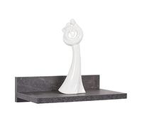 RICOO Étagère Murale Rangement 30 x 8 x 19 cm WM057-BG Tablette Flottante Gris béton