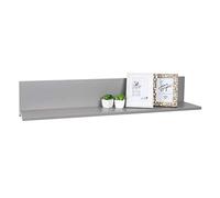 RICOO Étagère Murale Rangement 98 x 19 x 19 cm WM052-PL Tablette Flottante Gris