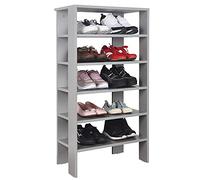 RICOO Meuble Chaussure Entree 105 x 60 x 32 cm WM041-PL Range Chaussures Gris - Etagere Rangement