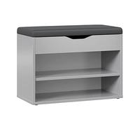 RICOO Meuble Chaussure Entree 60 x 42 x 30 cm WM032-PL-A Range Chaussures Gris - Banc Coffre Rangement