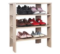 RICOO Meuble Chaussure Entree 70 x 55 x 32 cm WM039-ES Range Chaussures Chêne Marron Sonoma - Etagere Rangement