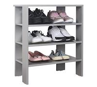 RICOO Meuble Chaussure Entree 70 x 60 x 32 cm WM039-PL Range Chaussures Gris - Etagere Rangement