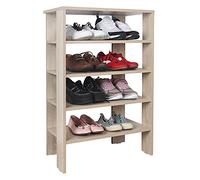 RICOO Meuble Chaussure Entree 88 x 55 x 32 cm WM040-ES Range Chaussures Chêne Marron Sonoma - Etagere Rangement