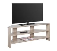 RICOO Meuble TV Angle 110 x 45 x 36 cm WM069-ES Table Television Chêne Marron Sonoma