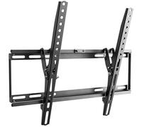 RICOO N1944 Support Mural TV Plat Inclinable Fixation TV Universel 32-65 Pouces (81-165 cm) Télé OLED LCD LED écran incurvé VESA 400x400 Noir