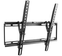 RICOO N1944 Support Mural TV Plat Inclinable Fixation TV Universel 32-65 Pouces (81-165 cm) Télé OLED LCD LED écran incurvé VESA 400x400 Noir