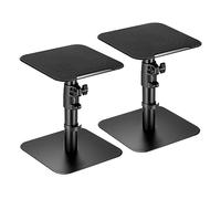 RICOO Pied Enceinte LH069-T, Support Universel pour Haut-Parleur, Idéal pour Home Cinéma et Bureau,Dimensions 240 x 240 x 405 mm, Lot de 2, Noir