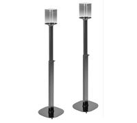 RICOO Pied Enceinte pour SONOS One (SL), LH073 Support Optimal pour Son Surround, Gestion des Câbles Intégrée, Base Stable, Lot de 2, Noir