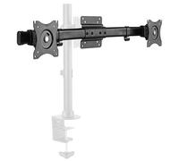 RICOO Plaque Extension 2 écrans 17-27" (43-69cm), CZ0012 Orientable inclinable Adaptateur Support Moniteur de Table sur Pied VESA 75 x 75