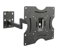 RICOO R02-22 Support Écran PC TV Mural 13-32 Pouces VESA 75x75 100x100 200x200 Suspendu Orientable Inclinable Support Écran Universel Accroche Moniteur QLED LED LCD Incurvée Noir