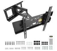 RICOO R03 Support Murale TV Orientable Inclinable Universel 32-65" (81-165cm) Fixation Mural Télévision LED/LCD/Incurvée VESA 200x200-400x400