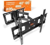 RICOO R06 Support Mural TV 40 42 43 48 50 55 60 65 70 75 83 85 Pouces Orientable et Inclinable Fixation VESA 200x200 400x400 à VESA 600x400 Mural télévision Bras articulé pour télé